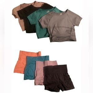 4 Pack Athletic Shirts & 4 Pack Athletic Shorts | All Size S